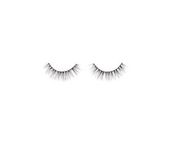 One pair of Ardell Eco Lashes 451 upper false lashes side by side lay in white color setting