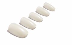 Ardell Nail Addict Natural Oval Multipack in a slant position place in a white colored background