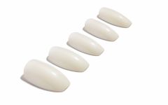 Set of Ardell Nail Addict Natural Ballerina Multipack place in a white colored background