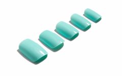 5-piece Set of Ardell Nail Addict Mint variant  in a slanted position isolated in white background