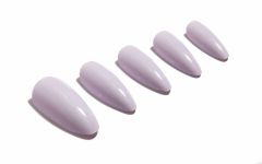 Set of Ardell Nail Addict Lilac variant  in a slanted position isolated in white background
