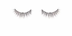 Ardell Naked Lashes 421 featuring its crisscross layered  & mid-length lashes isolated in white color background