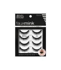 Four pairs of Ardell Fauxmink Lash 815 placed into its retail packaging with features written on it