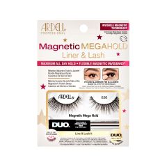 Front view of Ardell  Holiday  056 Magnetic Megahold lashes in retail wall hook packaging

