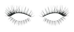 Pair of Ardell Fright Night - Spooky Lashes (Mesmerizing) false lashes side by side with doe-style crisscrossing lash fibers