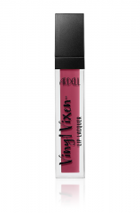 A double wall lipstick bottle in a 90-degree position of Ardell Vinyl Vixen Lip Lacquer in Lover(Plum) shade