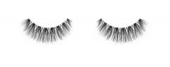A closeup shot of the Ardell's Faux mink 858 lashes in pair showing its look, length & volume