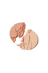 Crumbled finely milled powder of Ardell Hollyglam Illuminator with Glistening touch and Glow it on variant