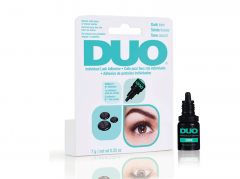 Ardell DUO Individual Lash Adhesive Dark 7g retail box side by side with lash adhesive bottle