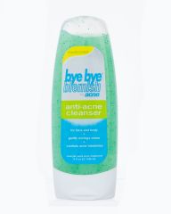 Bottle of Anti-Acne Cleanser w/ Menthol Gently Removes Oil & Impurities suitable for the face & body