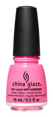 Front view of China Glaze bottle with black cap in shade Will that be a cup or cone?.
