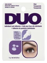 Capped bottle of Ardell DUO Individual Lash Adhesive Clear facing forward