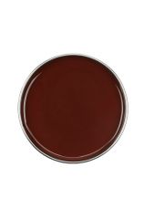 Top view of a can of GiGi Milk Chocolate Creme Wax without lid showing its rich, brown wax contents  