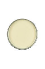 Top view of GiGi Milk & Honee Wax 5 ounce can uncovered to show unmelted creamy white wax inside