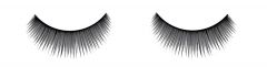 Set of Ardell Glamour 138-Black lashes side by side featuring its full volume, medium length and slightly rounded lash style