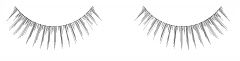 A floating Ardell Natural Sexies - Black featuring its spiky effect and a slightly winged lash