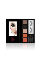 Expansive view of open eyeshadow palette of Ardell Looks to Kill Makeup Palette in Metallic and Matte variant