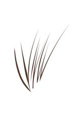 Ardell Stroke A Brow Feathering Pen Dark Brown color shade on a white background featuring a sample stroke shape