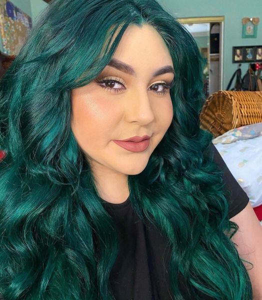 Light to Dark Green Hair Colors - 48 Ideas to See (Photos)