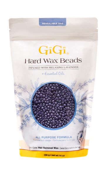 GiGi Hard Wax Beads Infused with Relaxing Lavender, 14 oz