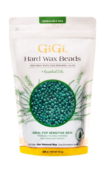 Gigi Hard Wax Beads Infused with Nourishing Aloe 14 oz