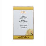 GiGi Small Applicators in retail packaging facing forward with a label indicating product name in English, French, & Spanish