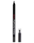 Uncapped Ardell Wanna Get Lucky Gel Liner Metal Passion Metallic Grey standing upright side by side with its cap