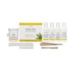 GiGi Hemp Wax Microwave Kit complete set of Wax Container, Waxing Care Products, Accu Edge Applicators, & Muslin Strips