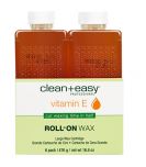 Front view of 6 pieces large cartridge of clean + easy Professional Vitamin E Roll-on Wax