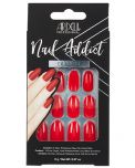 A frontage look of Ardell Nail Addict Artificial Nail in Cherry Red variant with a wall hook ready packaging