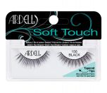 Front view of an Ardell Soft Touch 156 faux lashes set in complete retail wall hook packaging