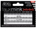 A Combo Pack of 60 individual enhanced lashes, Knot-Free Faux Mink by Ardell in different lengths - Short, Medium & Long