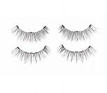 2 pairs of upper & lower Ardell Magnetic Double Lash 110 faux lashes for the left & right eyes side by side