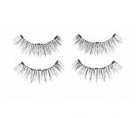 2 pairs of upper & lower Ardell Pre-cut Magnetic Lash 110 faux lashes for the left & right eyes side by side.