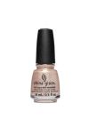 Expansive look on the 0.5-ounce China Glaze nail color glass bottle in Melrose Fireplace variant