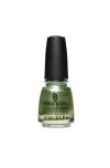 0.5-ounce expansive view of a capped nail lacquer in Famous Fir Sure variant from China Glaze