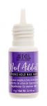 An open bottle of Ardell Nail Addict Strong Hold Nail Glue with printed label text