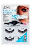 Sealed wall-hook ready retail packaging of Ardell Deluxe Pack 101 featuring its 2 pairs lashes, Duo Adhesive, and applicator