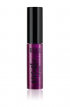 Uncapped bottle of Ardell Metallic Lip Gloss Glam Rock Deep Violet side by side with brush cap