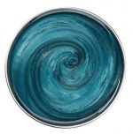 GiGi Soothing Azulene Hard Wax Beads in a wax can melted with blue gem like color.