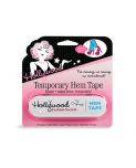 Sealed wall-hook ready pack of Hollywood Temporary Hem Tape with printed label text