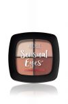 Front view of closed compact eyeshadow palette of Ardell Sensual Eyes Eyeshadow Quad Pallete in 1st Love variant