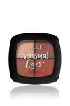 Front view of closed compact eyeshadow palette of Ardell Sensual Eyes Eyeshadow Quad Pallete in Cabana variant