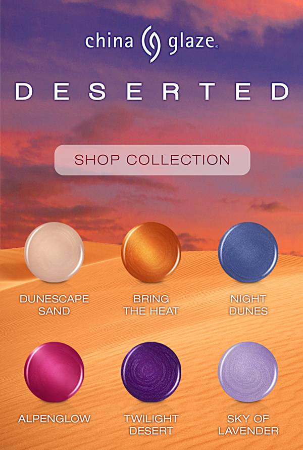 china glaze deserted collection banner