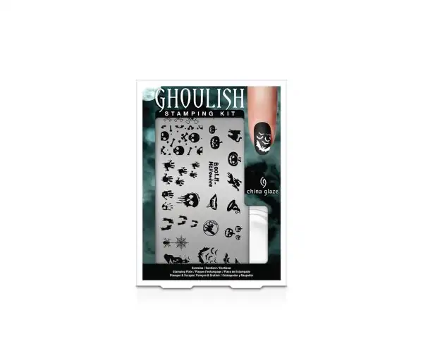 China Glaze China Glaze Nail Art Ghoulish Stamping Kit Live In Color With  Over 300 Nail Colors