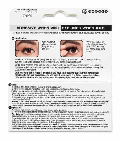 eindpunt prioriteit hervorming Ardell DUO Line It Lash It, 2-in-1 Eyeliner and Lash Adhesive, 3.5 g Eye  Lashes, Nails, Makeup & Duo Adhesives