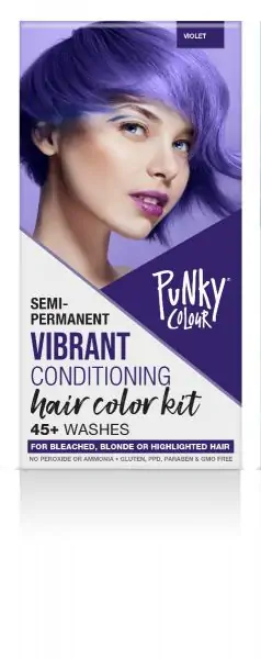 Punky Colour Semi-Permanent Hair Color Kit, Violet
