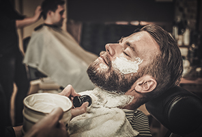 Barber Shaving Beard