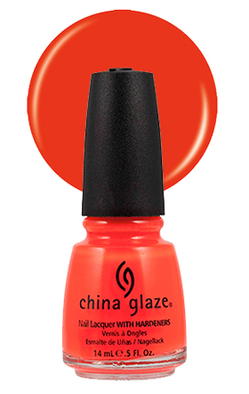 China Glaze Nail Lacquer, Orange Knockout 0.5 fl oz