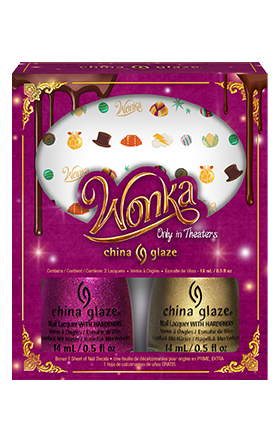 WONKA NAIL KIT (2 LACQUERS PLUS DECALS) - FOR THE DREAMERS / WONKA